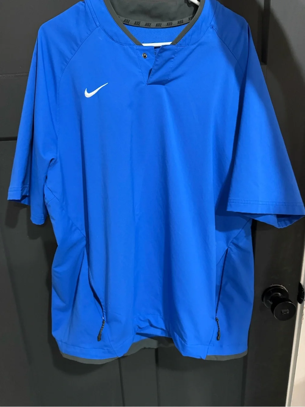 Nike Bright Blue Short-Sleeve Athletic Polo